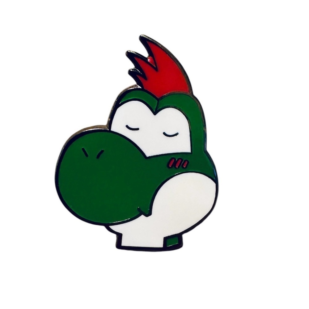 Yoshi Kid Paper Mario Enamel Lapel Pin 1.9cm
